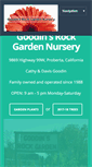 Mobile Screenshot of goodinsnursery.com