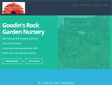 Tablet Screenshot of goodinsnursery.com